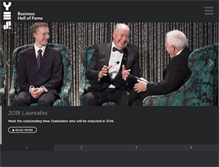 Tablet Screenshot of businesshalloffame.co.nz